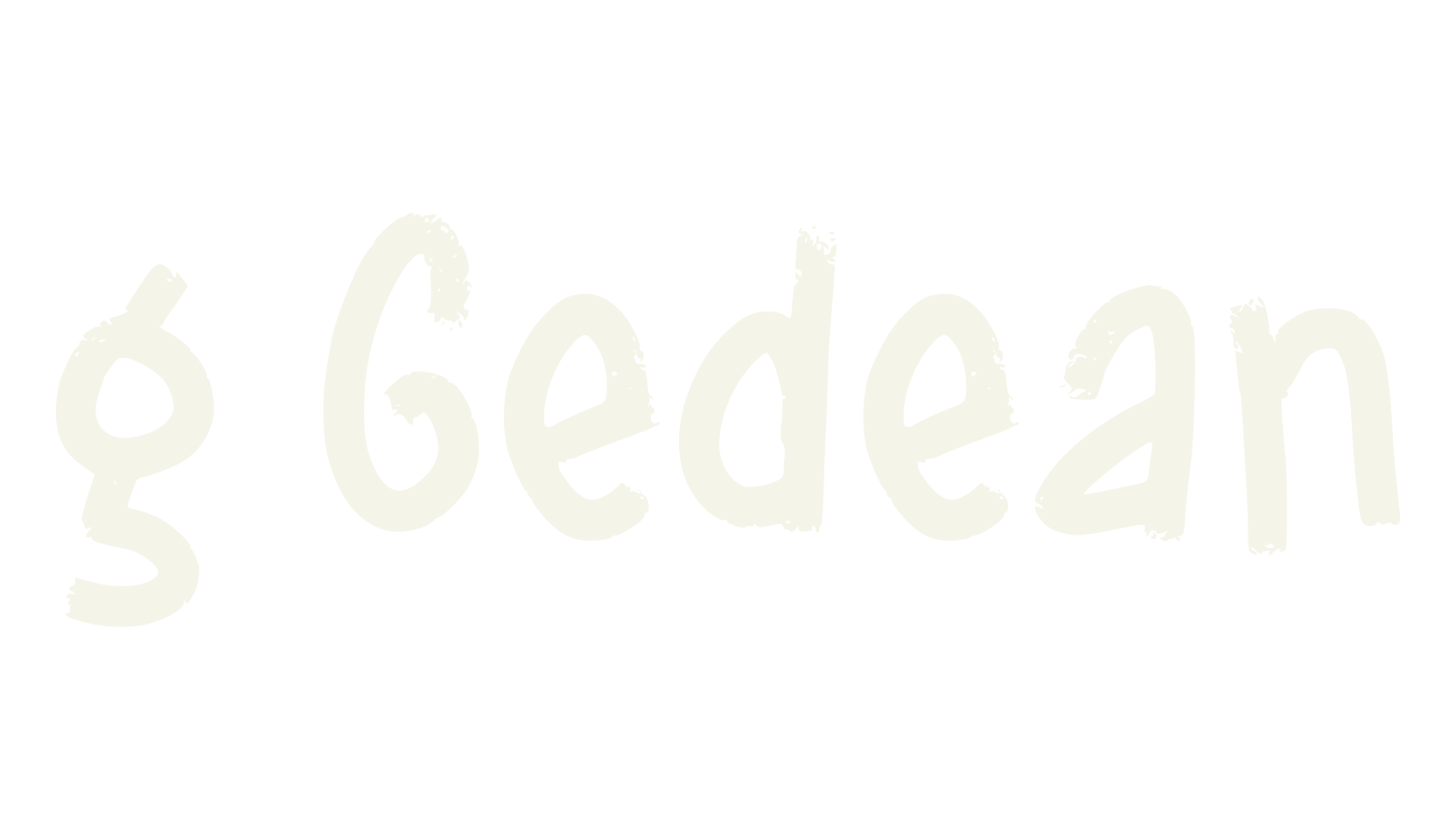 g Gedean, big font preview