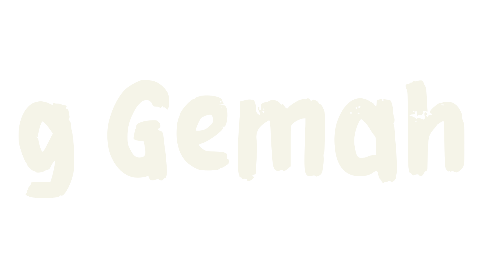 g Gemah, hand drawn font preview