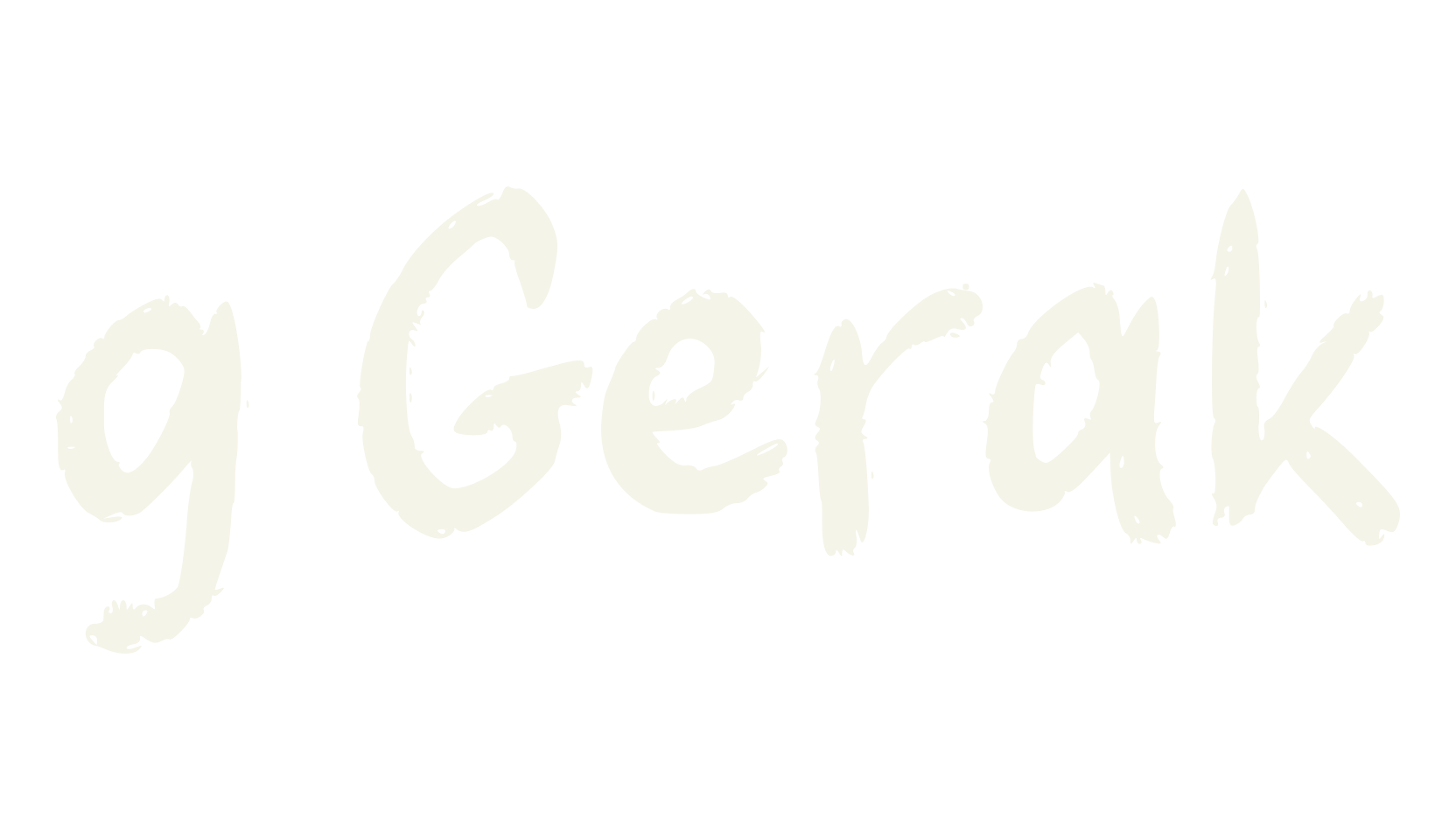 g Gerak, handwriting font preview