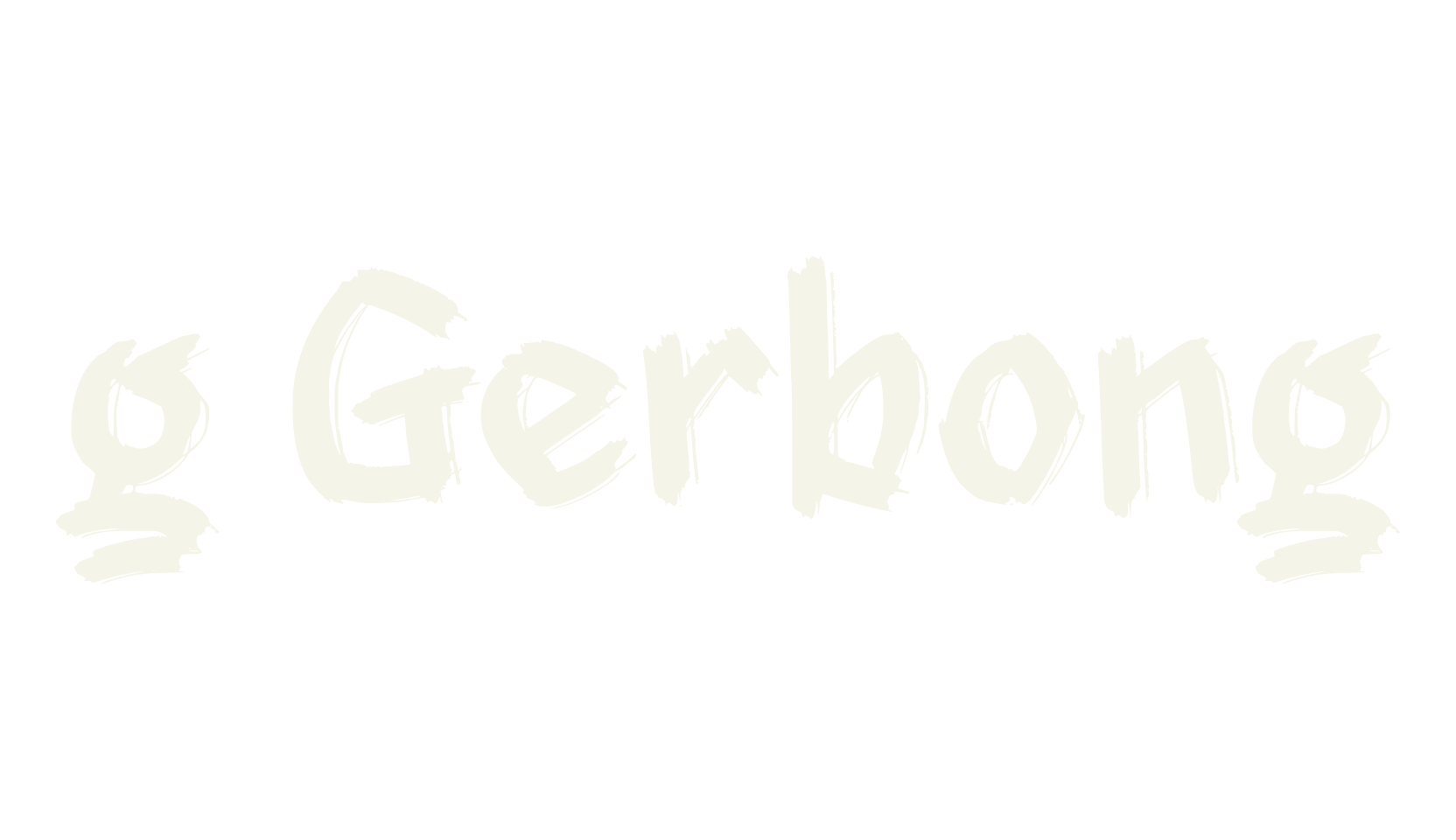 g Gerbong, street font preview