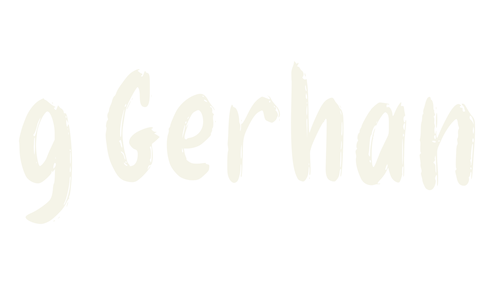 g Gerhan, lettering font preview