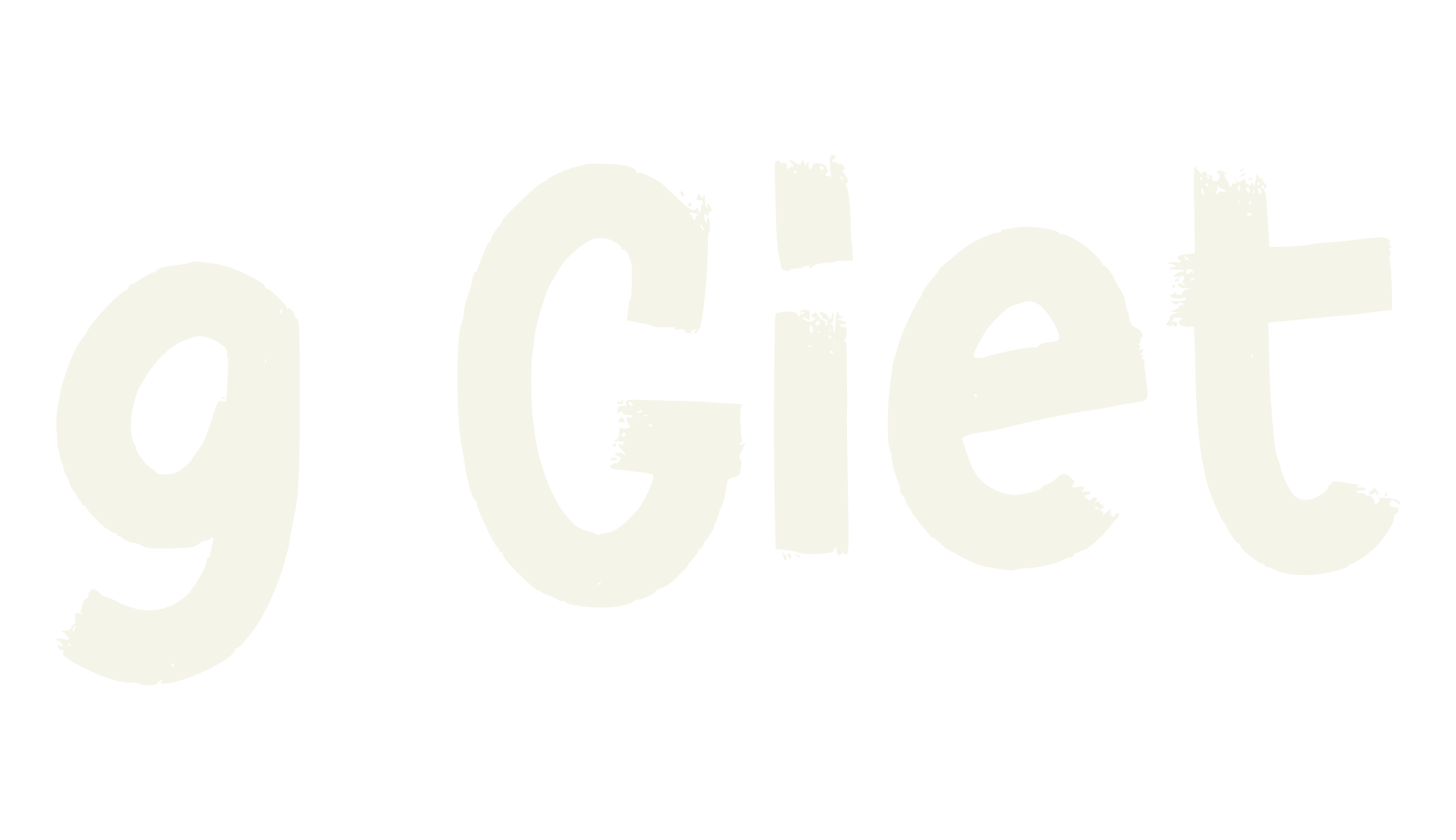 g Giet, funky font preview