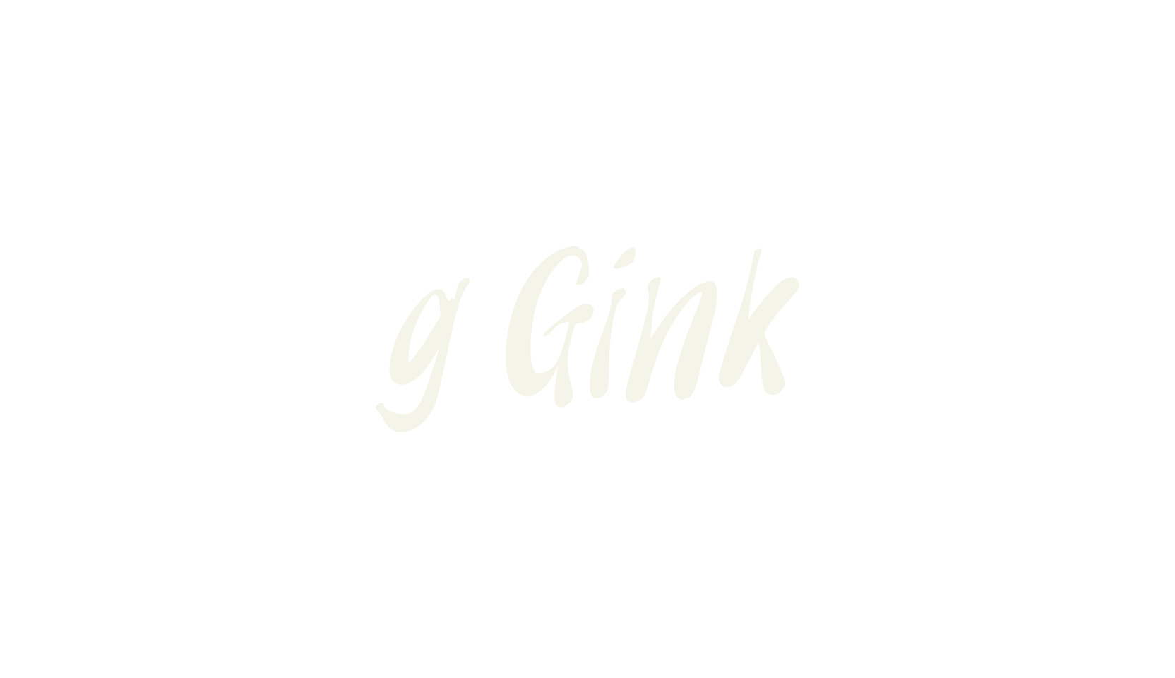 g Gink, funky font preview