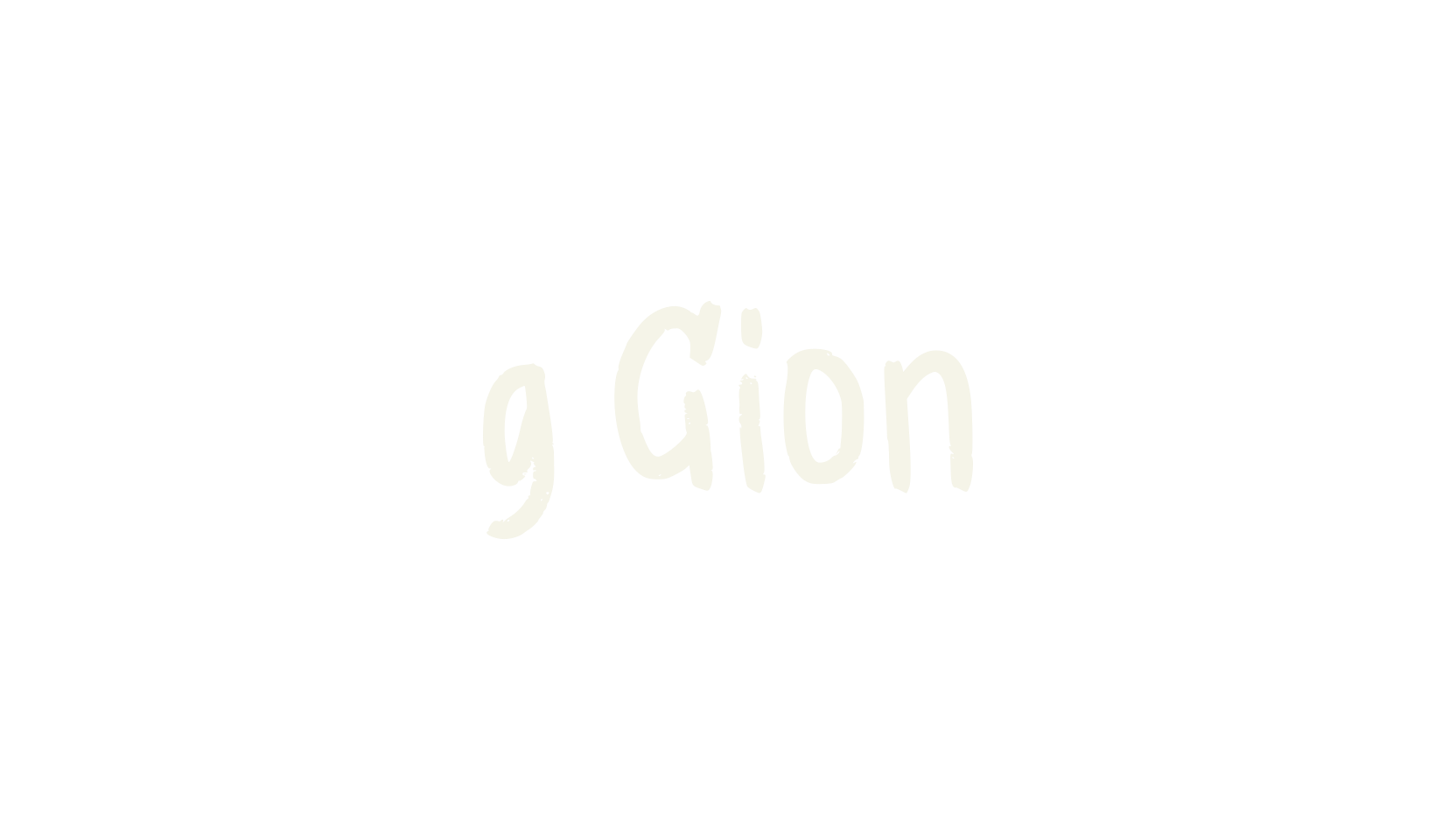 g Gion, funky font preview