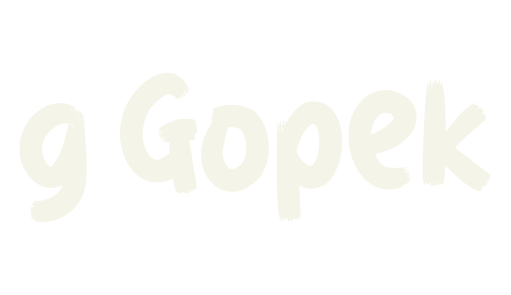 g Gopek, lettering font preview
