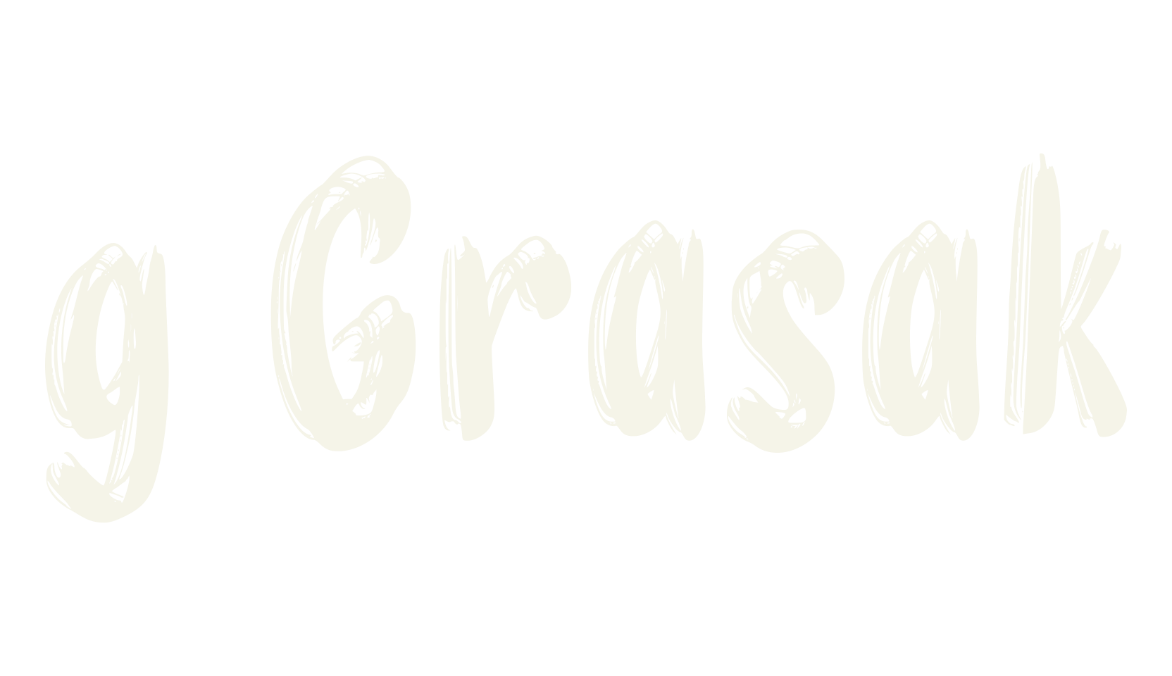 g Grasak, fashion sign font preview