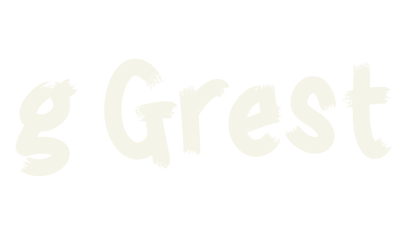 g Grest, lettering font preview