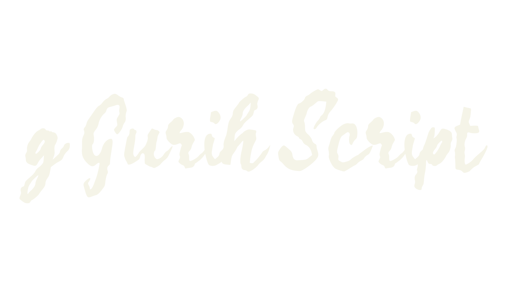 g Gurih Script, cool font preview