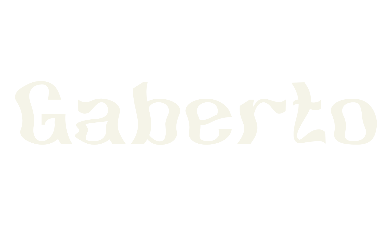 Gaberto, sans serif font preview