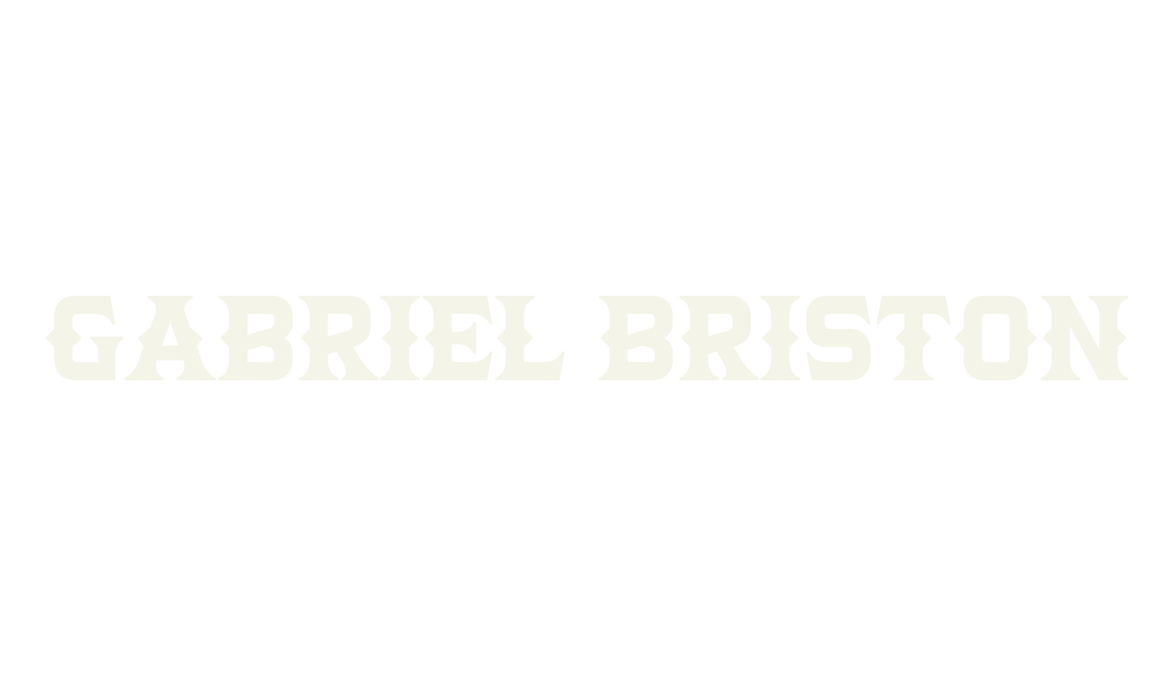 Gabriel Briston, masculine font preview