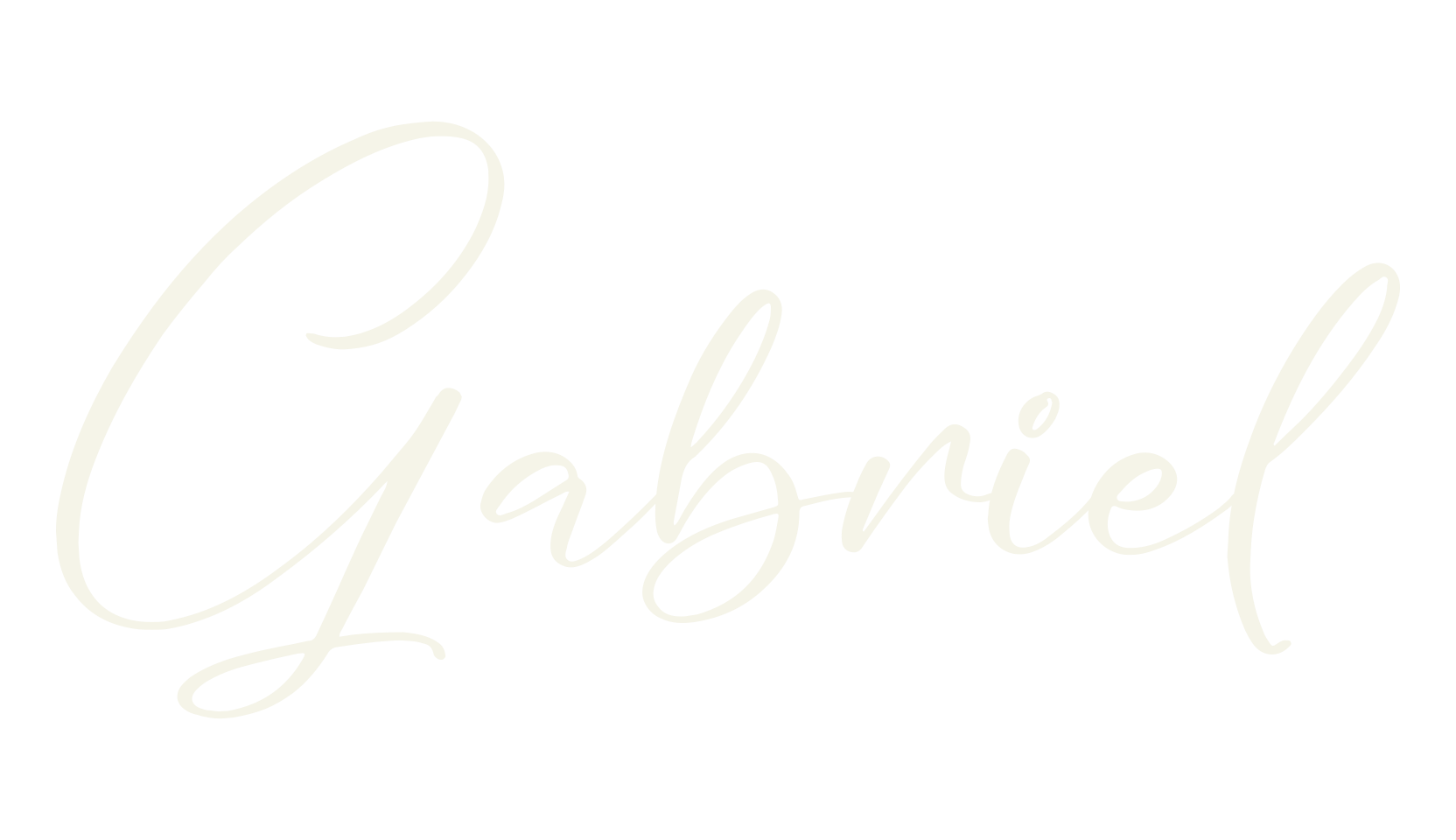 Gabriel, cursive font preview