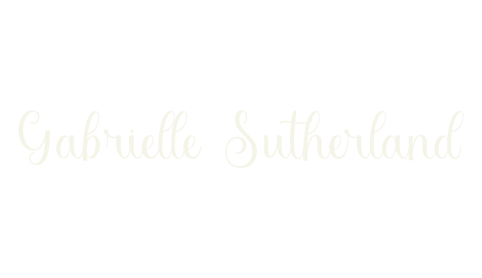 Gabrielle Sutherland, calligraphy font preview