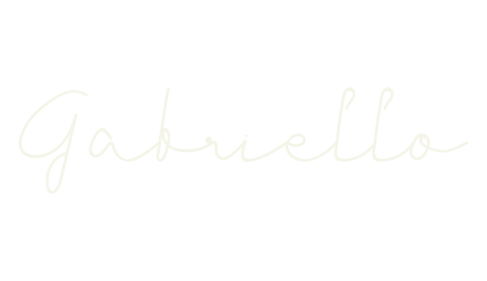 Gabriello, minimalist font preview
