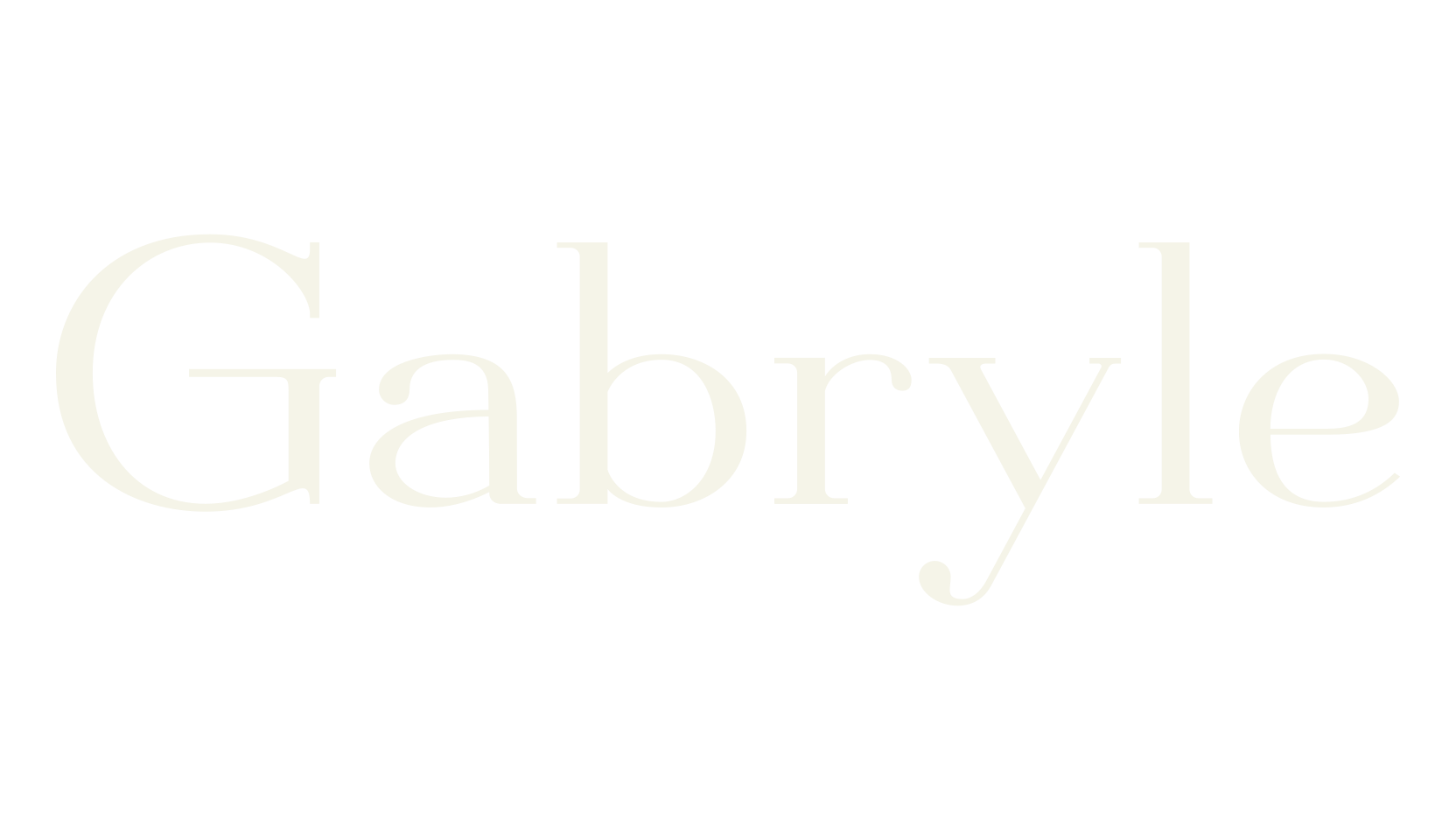 Gabryle, modern font preview