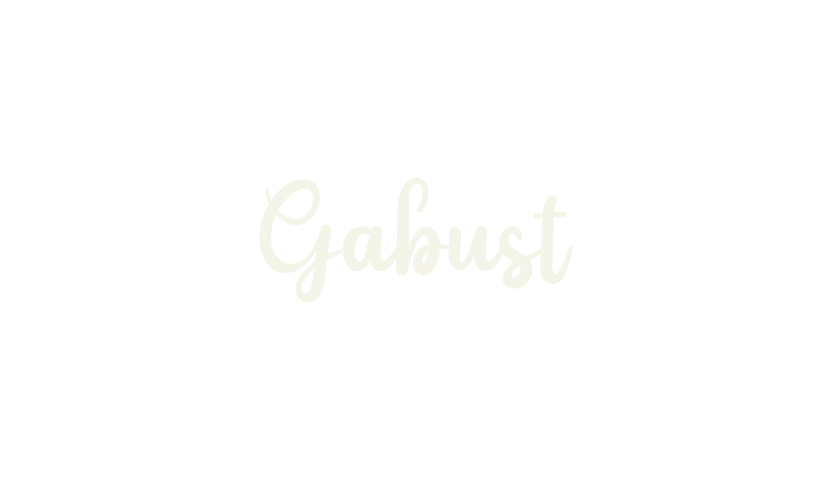 Gabust, script font preview