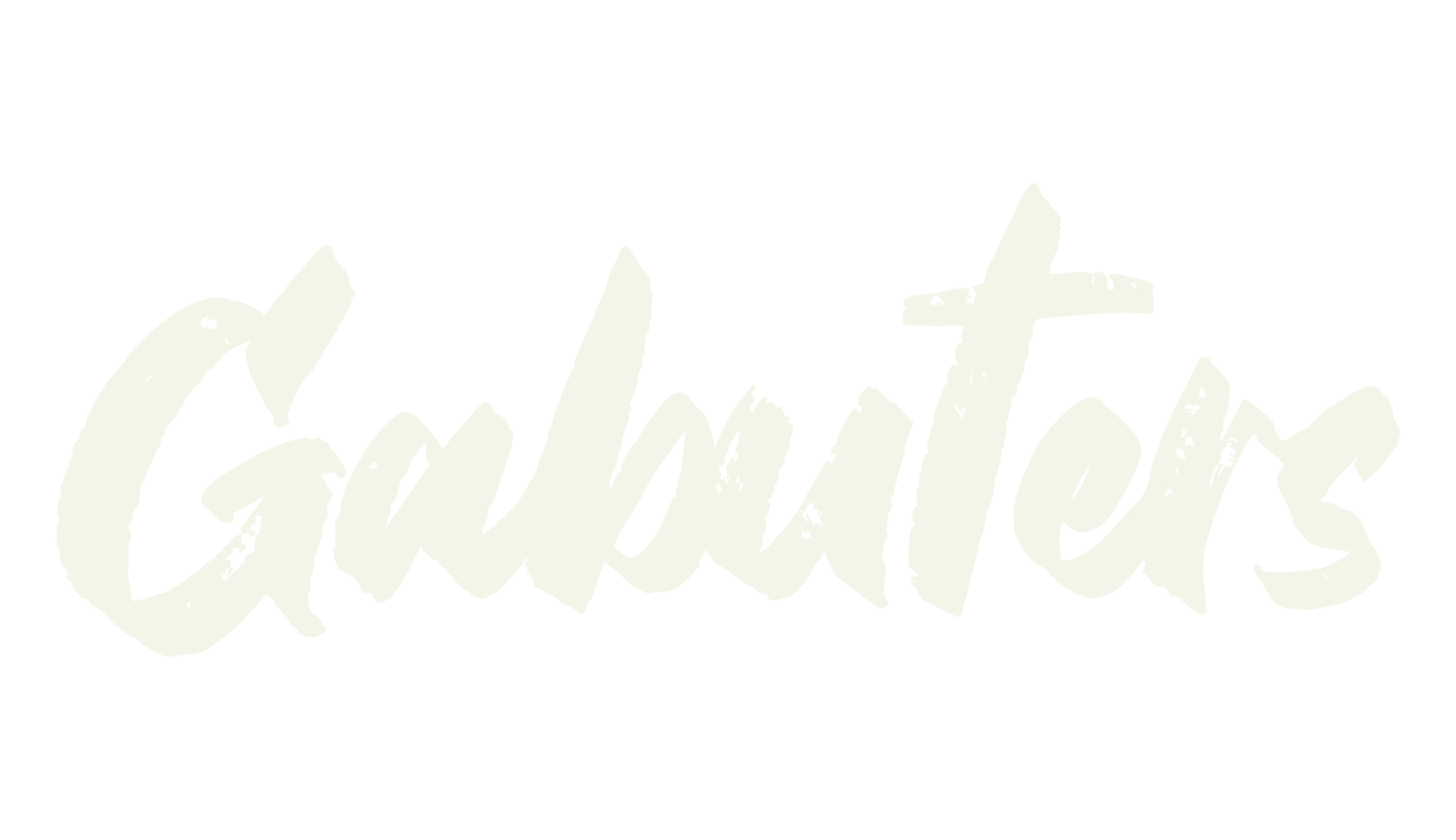 Gabuters, brush font preview