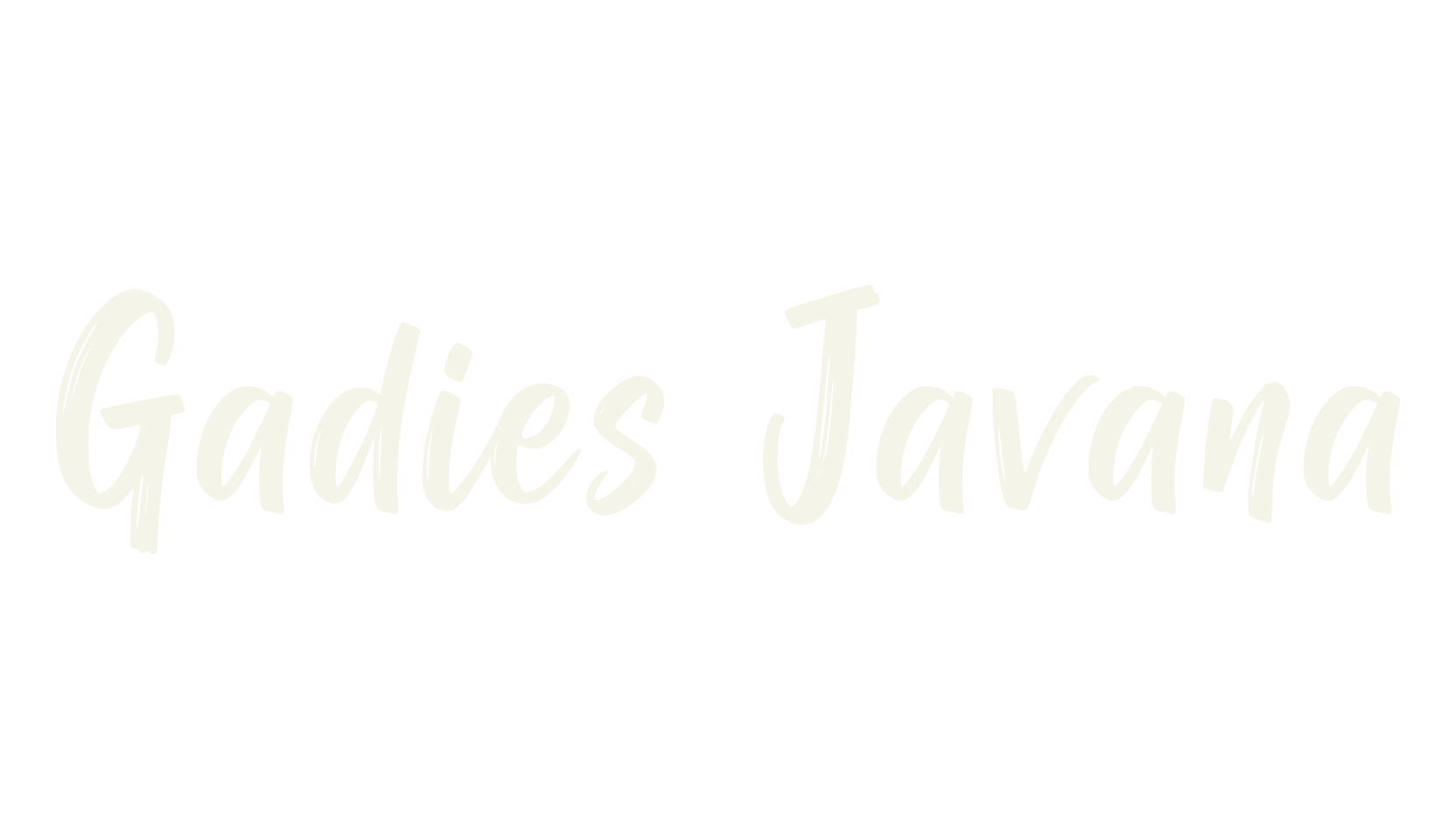 Gadies Javana, handwriting font preview