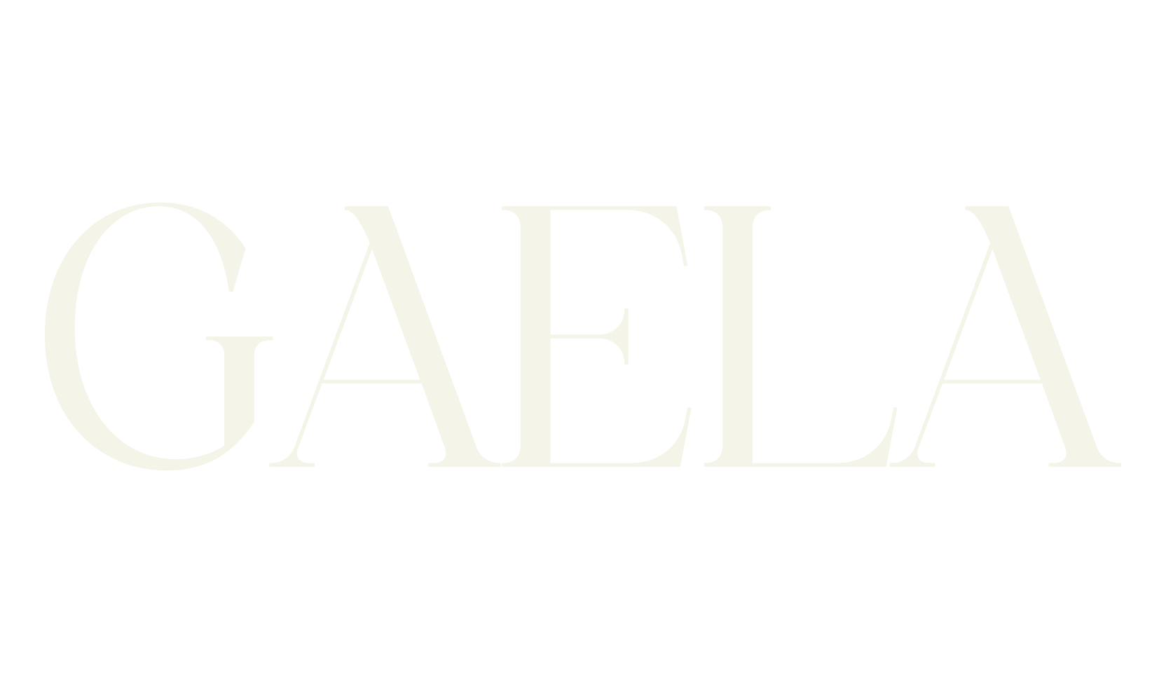 GAELA, serif font preview