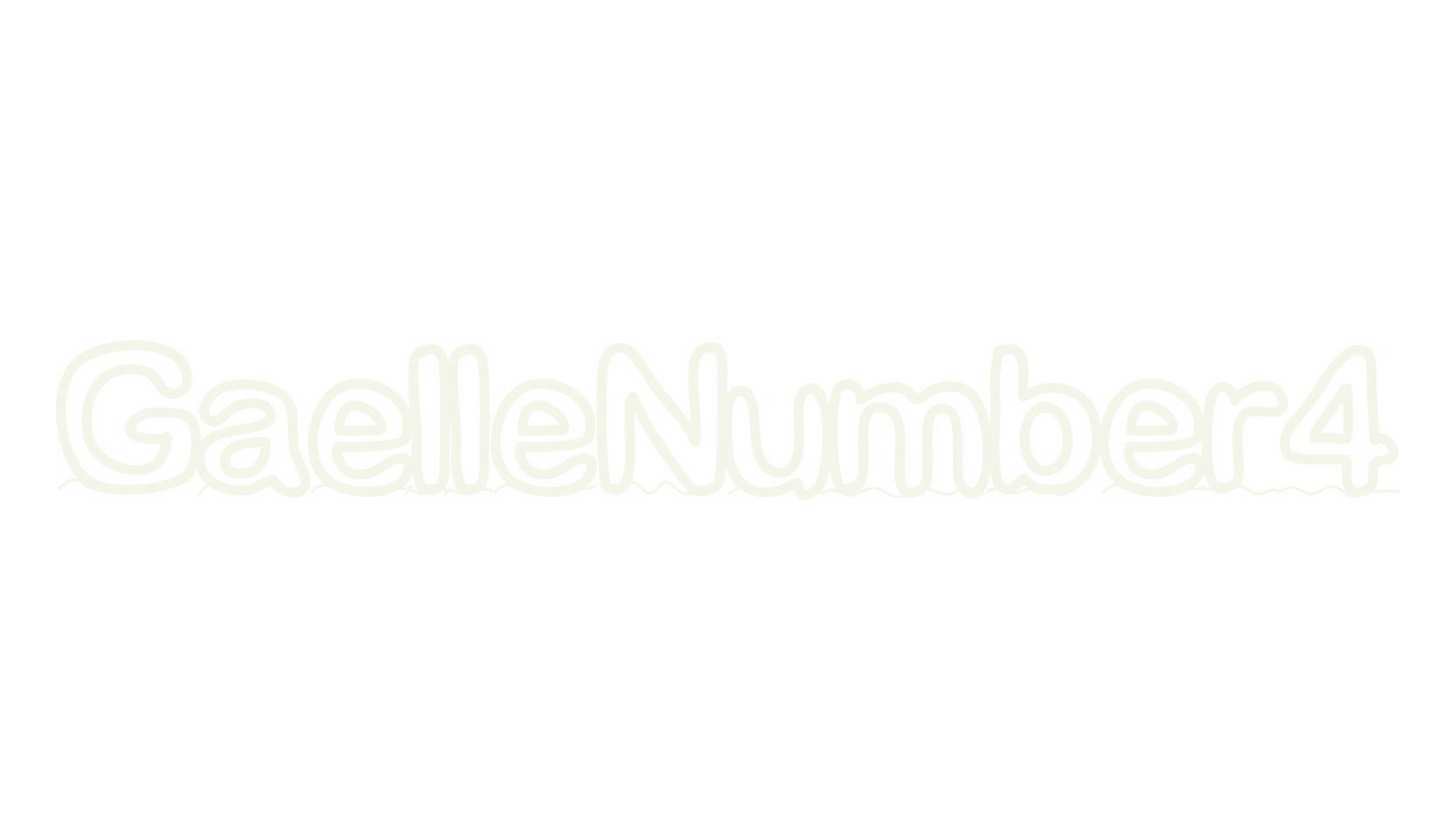 GaelleNumber4, display font preview