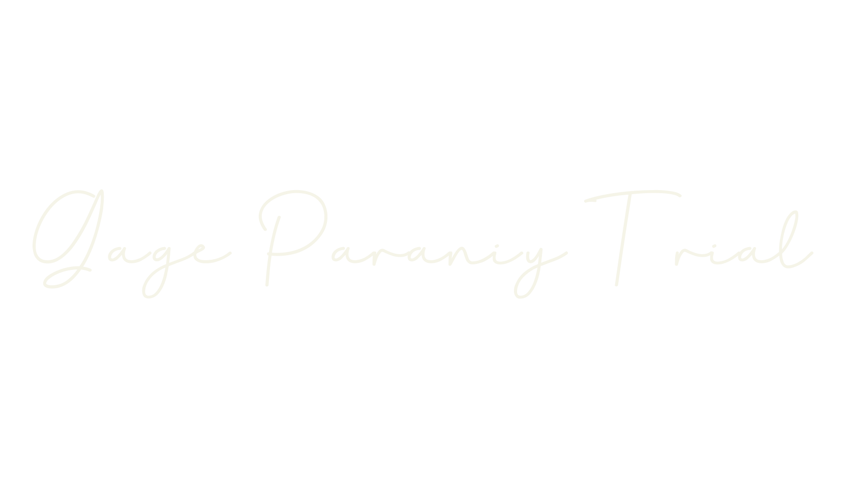 Gage Paraniy Trial, handwriting font preview