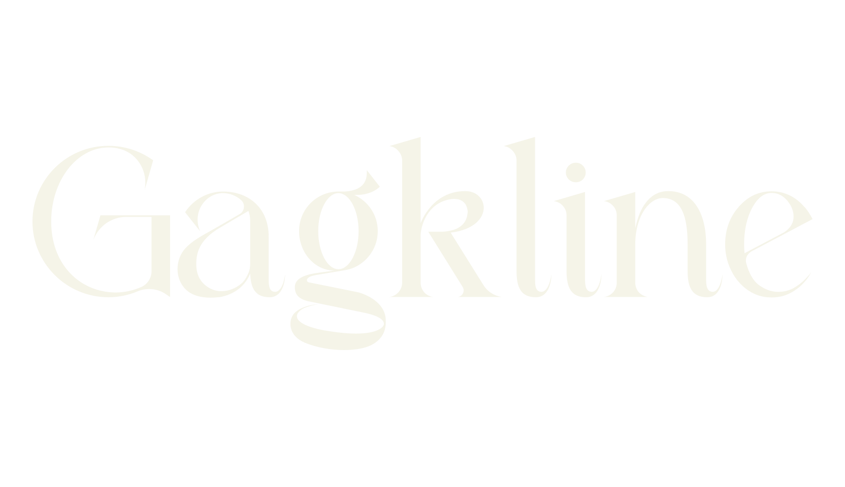 Gagkline, serif font preview