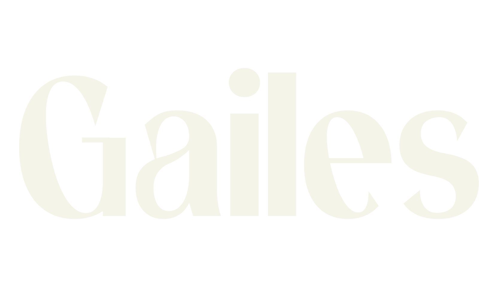 Gailes, minimalist font preview