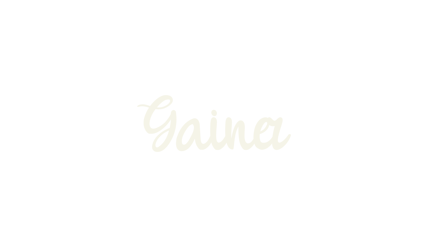 Gainer, cursive font preview
