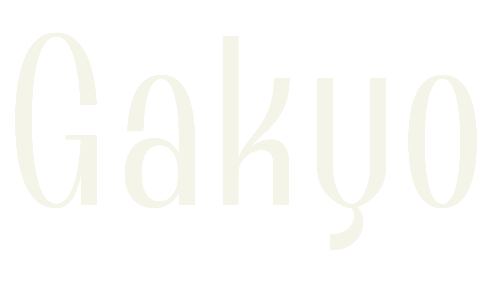 Gakyo, bold font preview