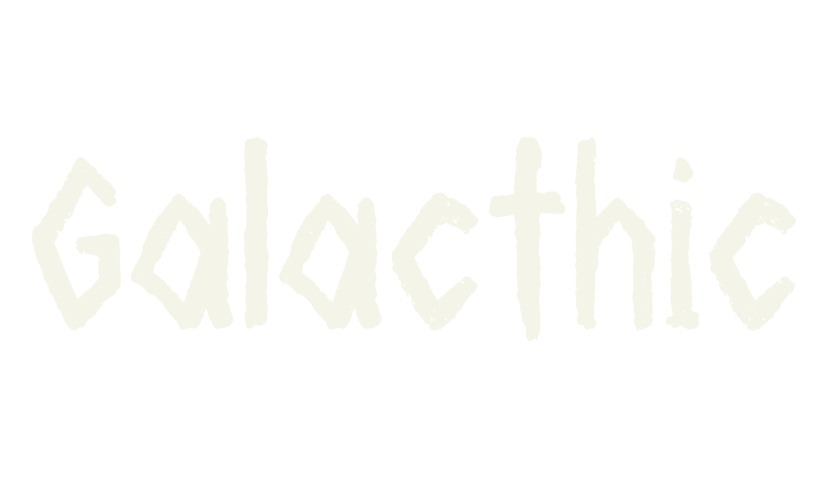 Galacthic, serif font preview