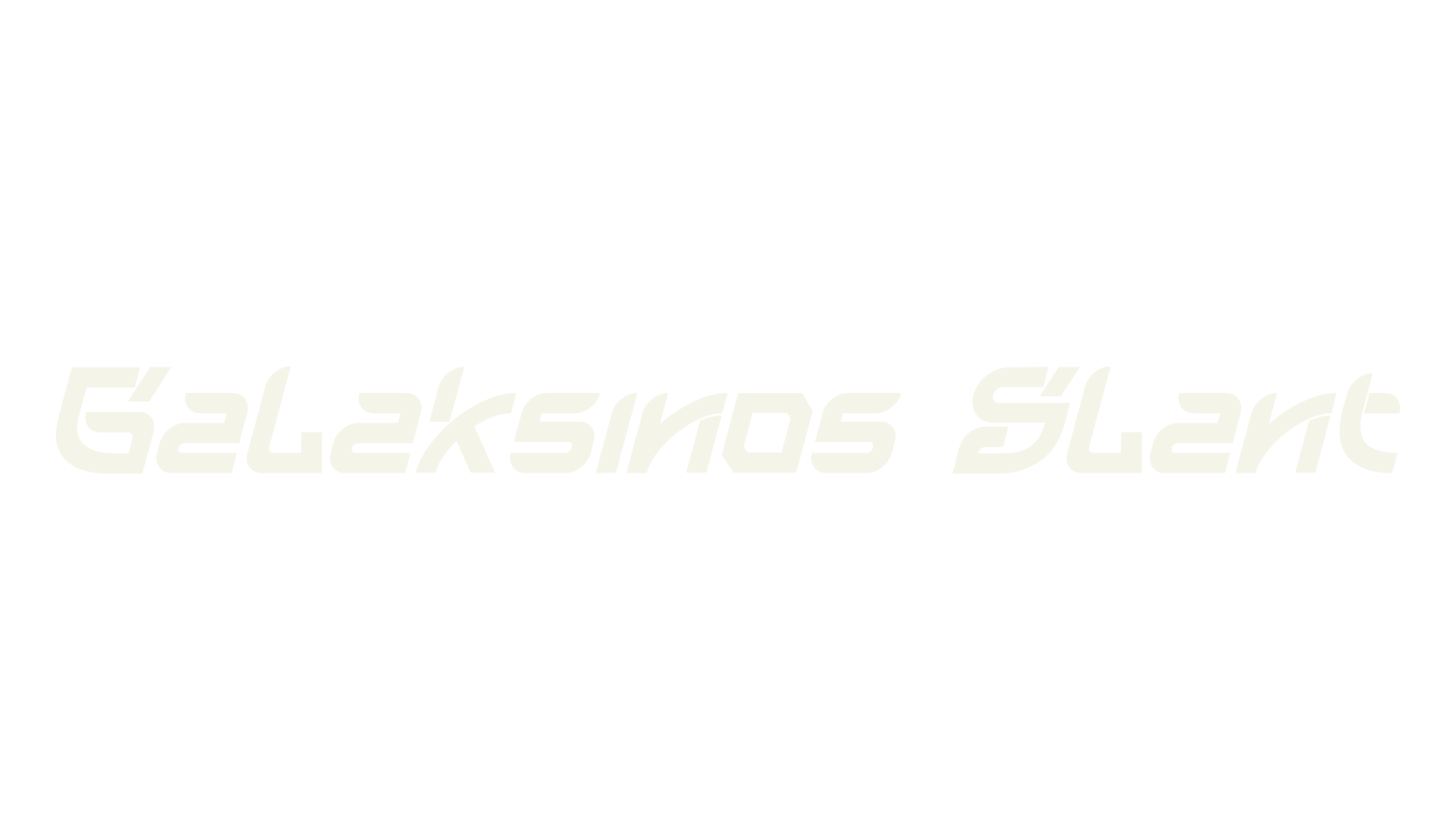 Galaksinos Slant, sports font preview