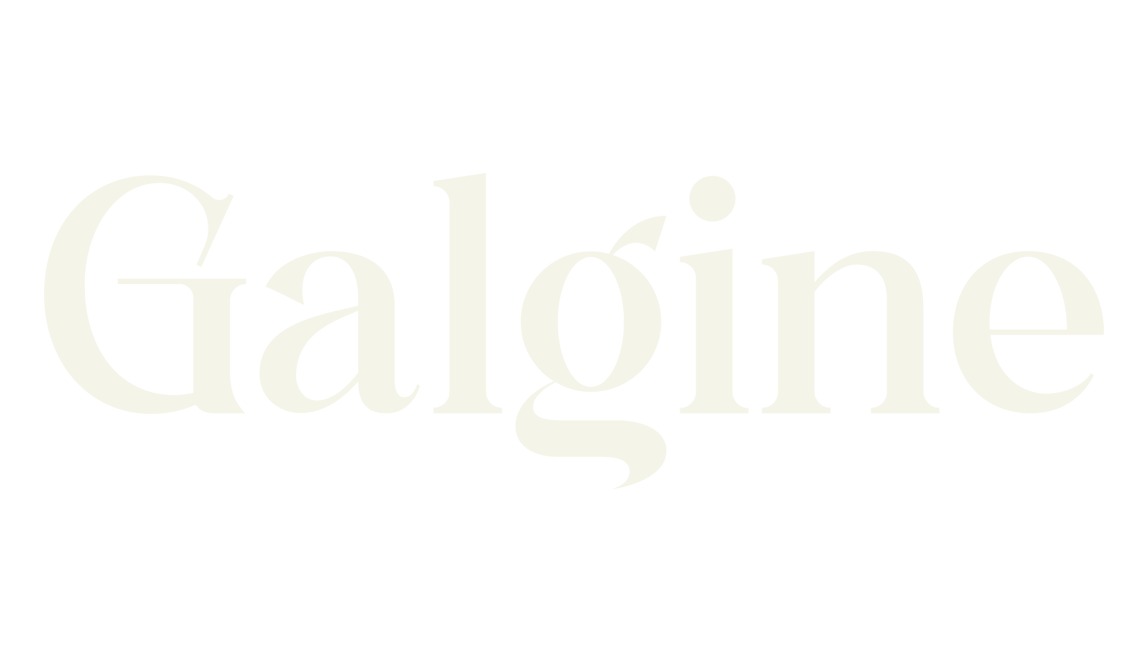 Galgine, serif font preview