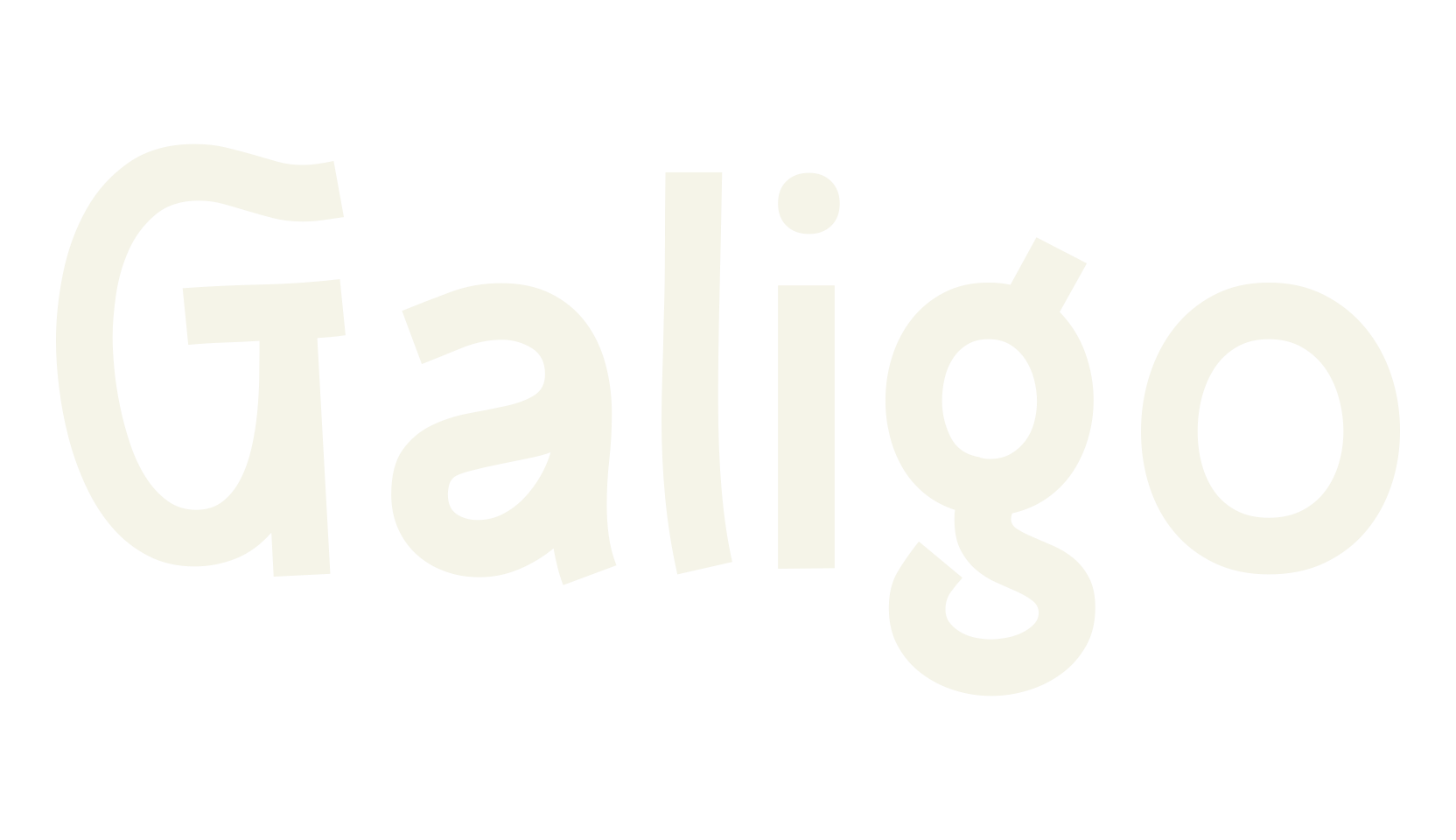 Galigo, handwriting font preview