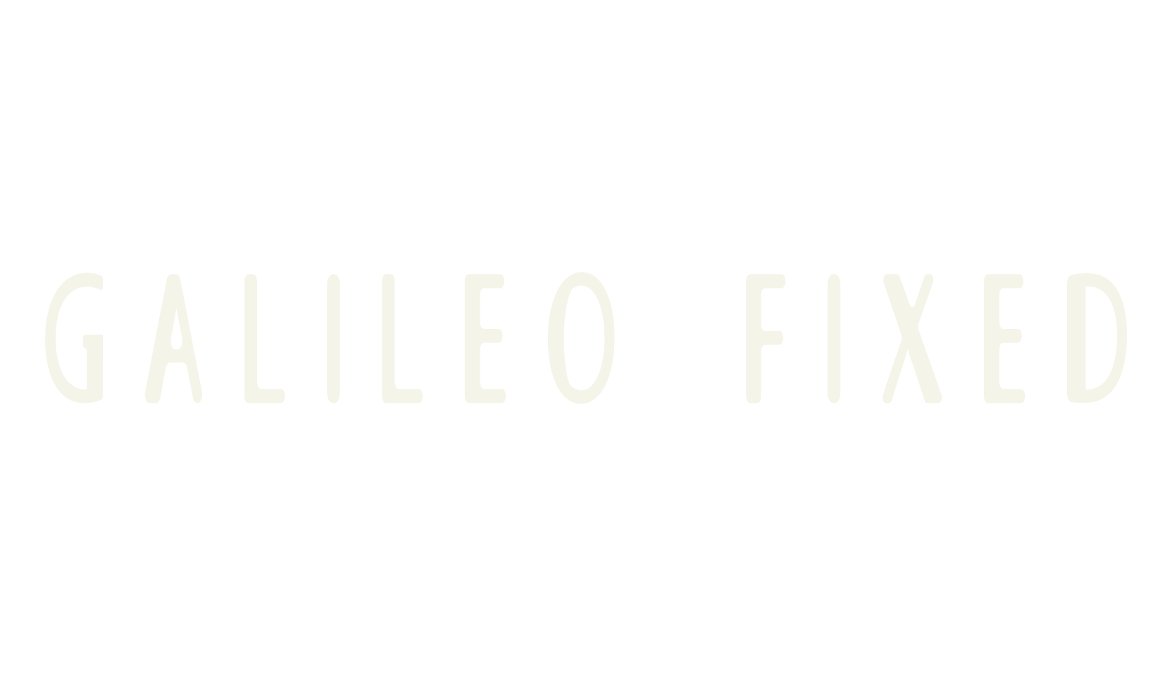 GALILEO FIXED, monospaced font preview