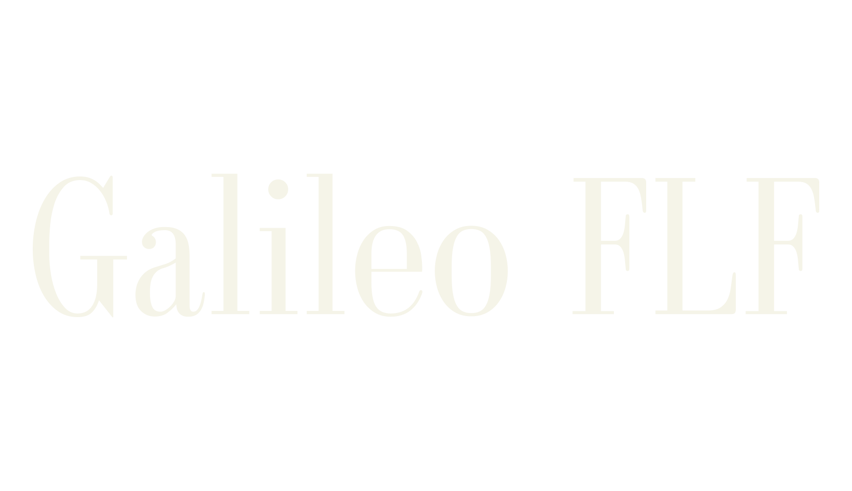 Galileo FLF, serif font preview