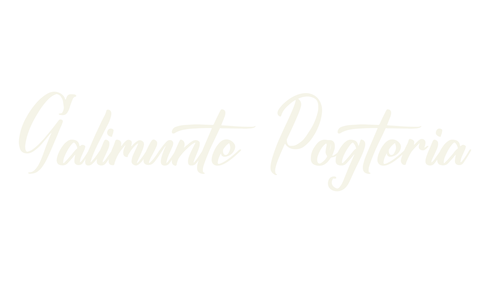 Galimunte Pogteria, script font preview