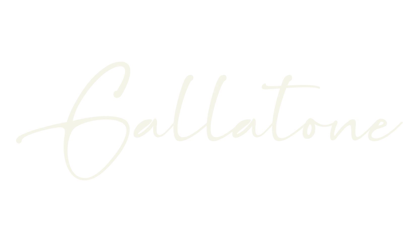 Gallatone, signature font preview