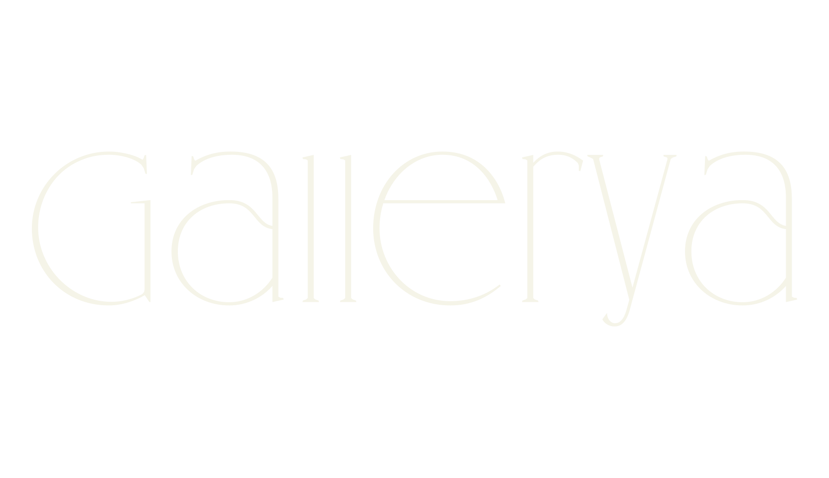 Gallerya, alphabet font preview