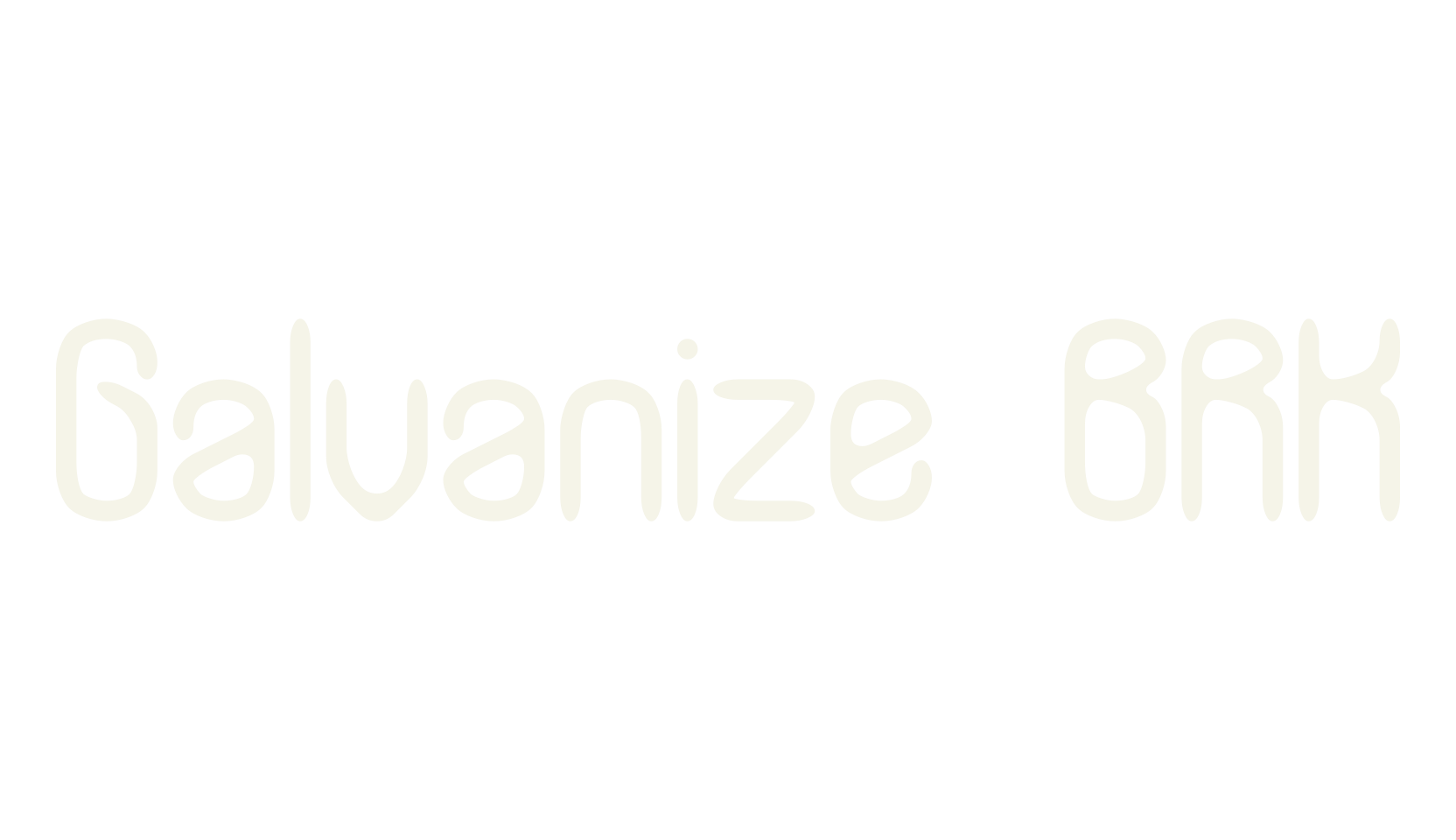 Galvanize BRK, display font preview