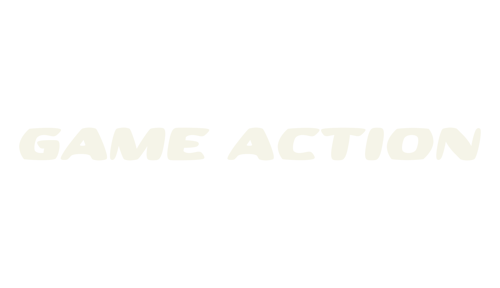 Game Action, gaming font preview
