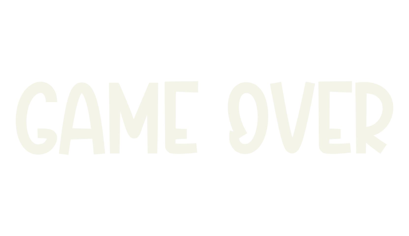 Game Over, christmas font preview