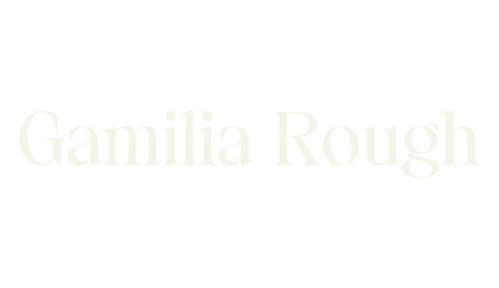 Gamilia Rough, retro font preview