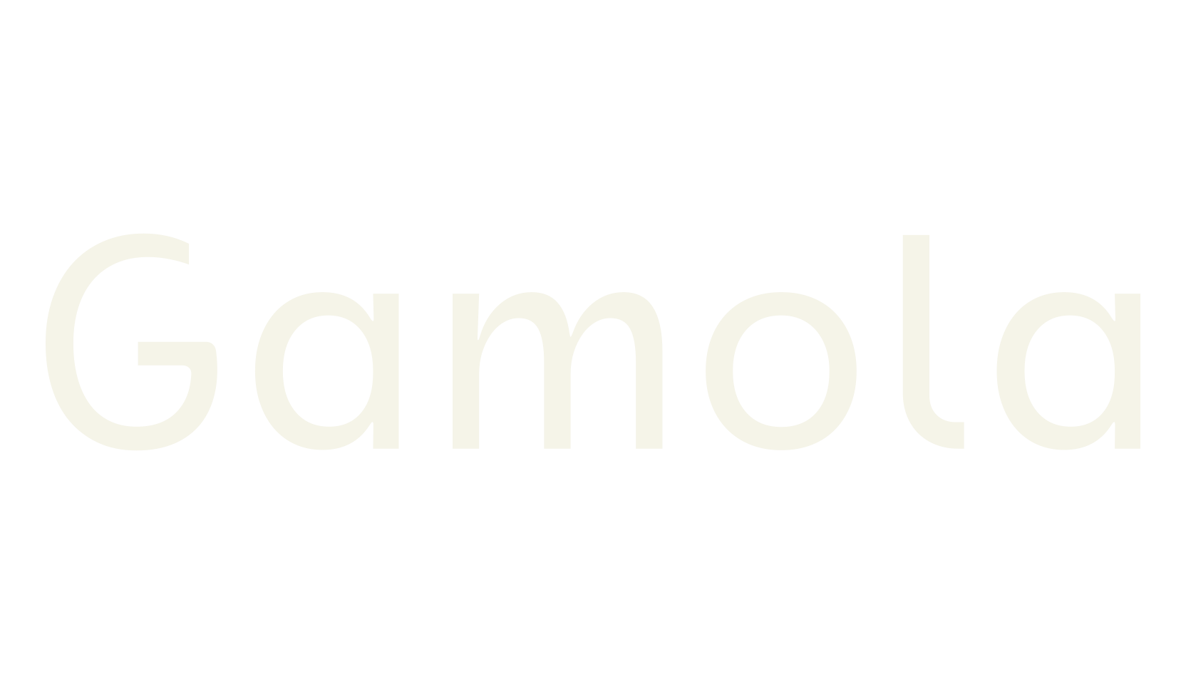 Gamola, sans serif font preview