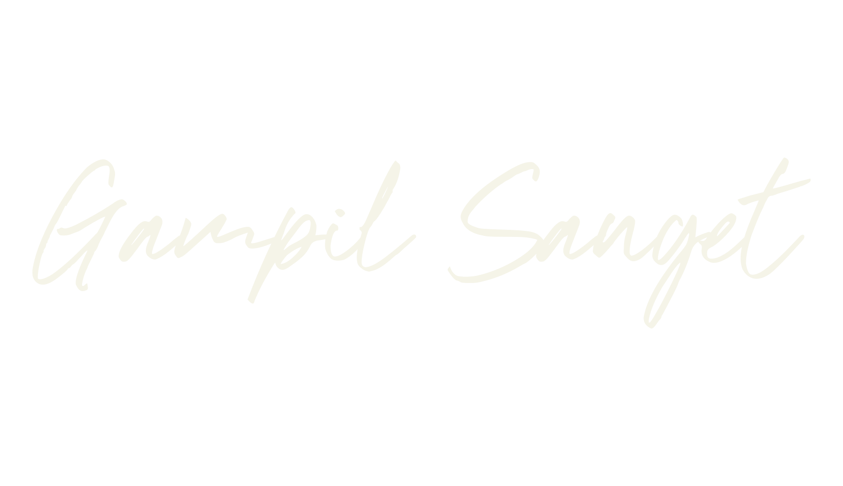 Gampil Sanget, signature font preview
