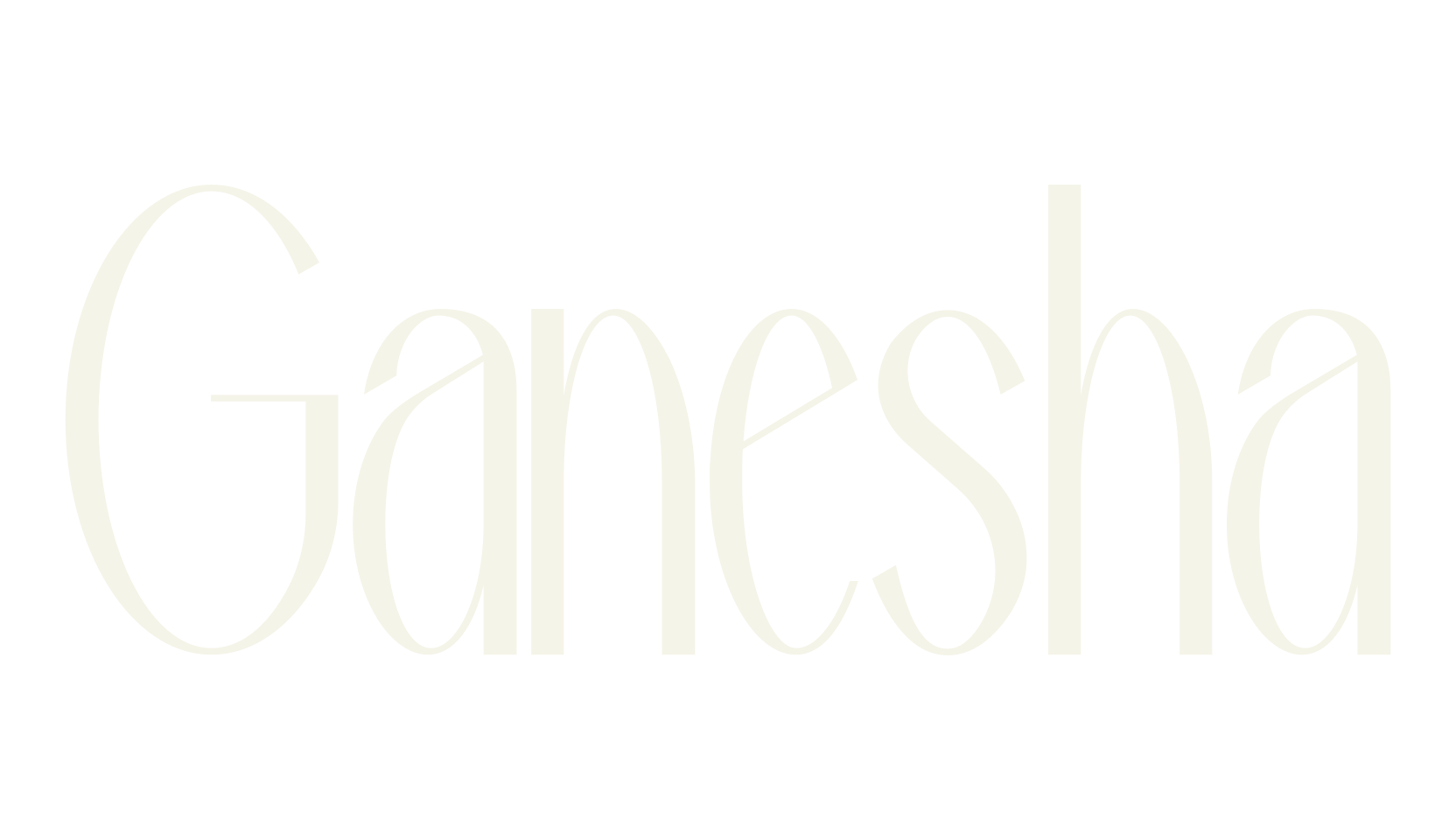 Ganesha, condensed font preview
