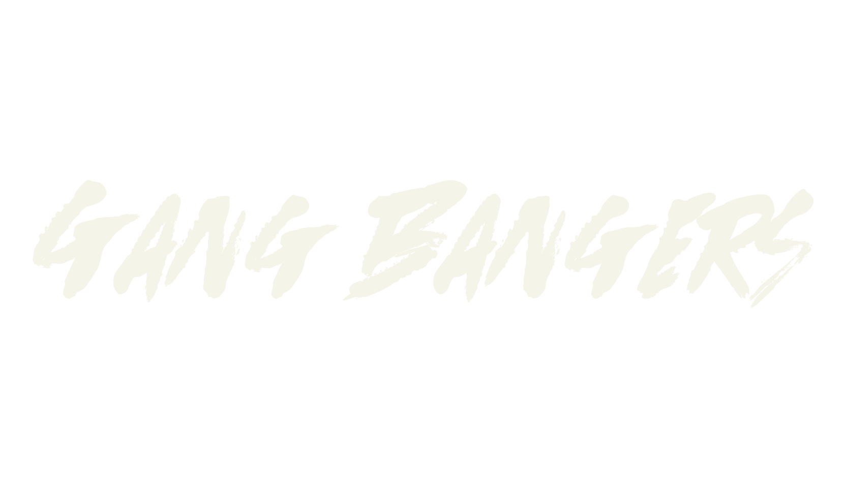 Gang Bangers, handwritten font preview