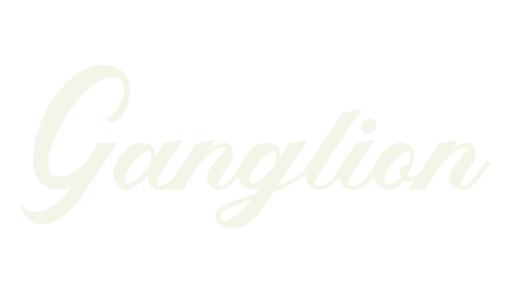 Ganglion, script font preview