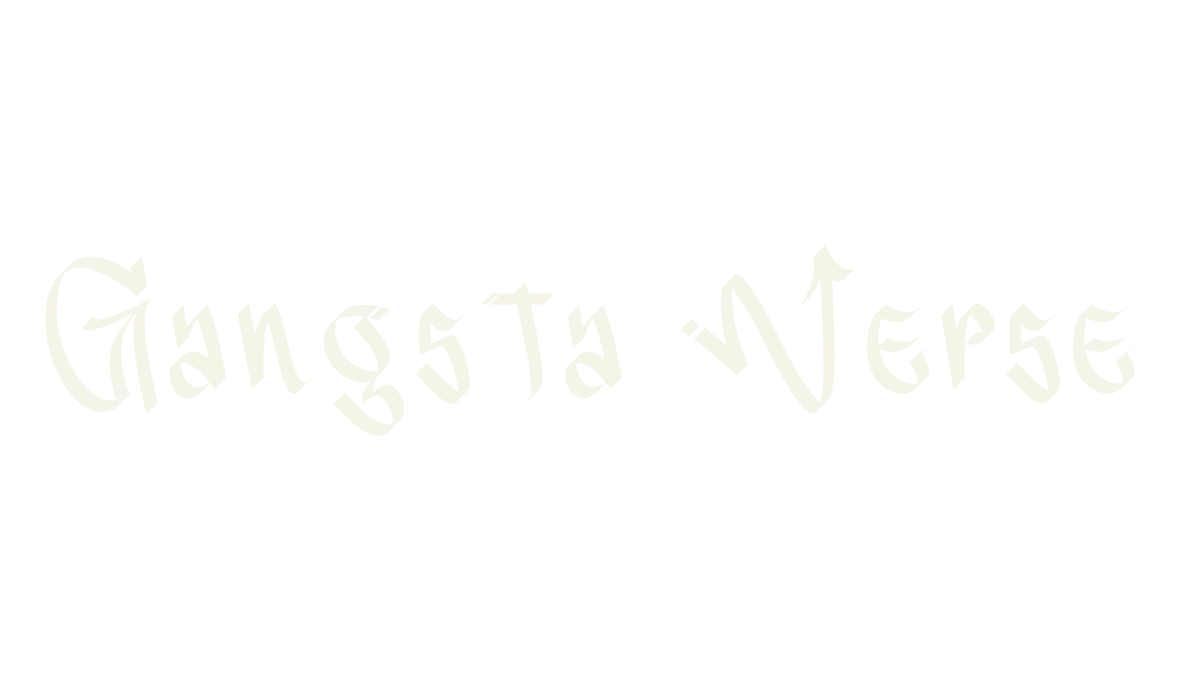 Gangsta Verse, graffiti font preview