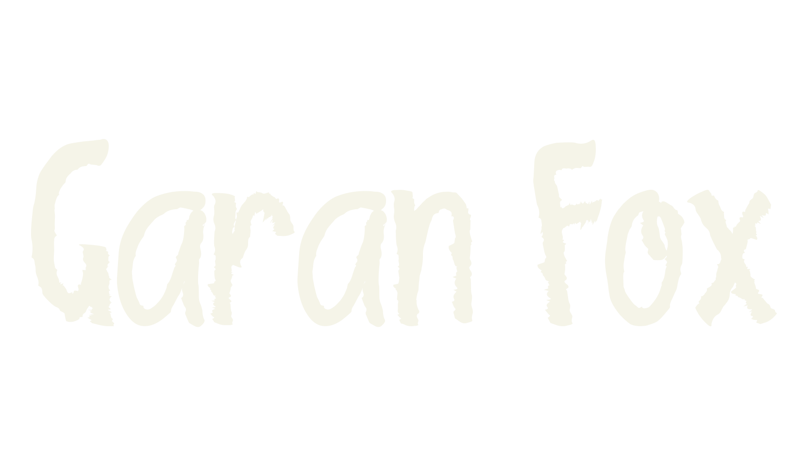 Garan Fox, grunge font preview