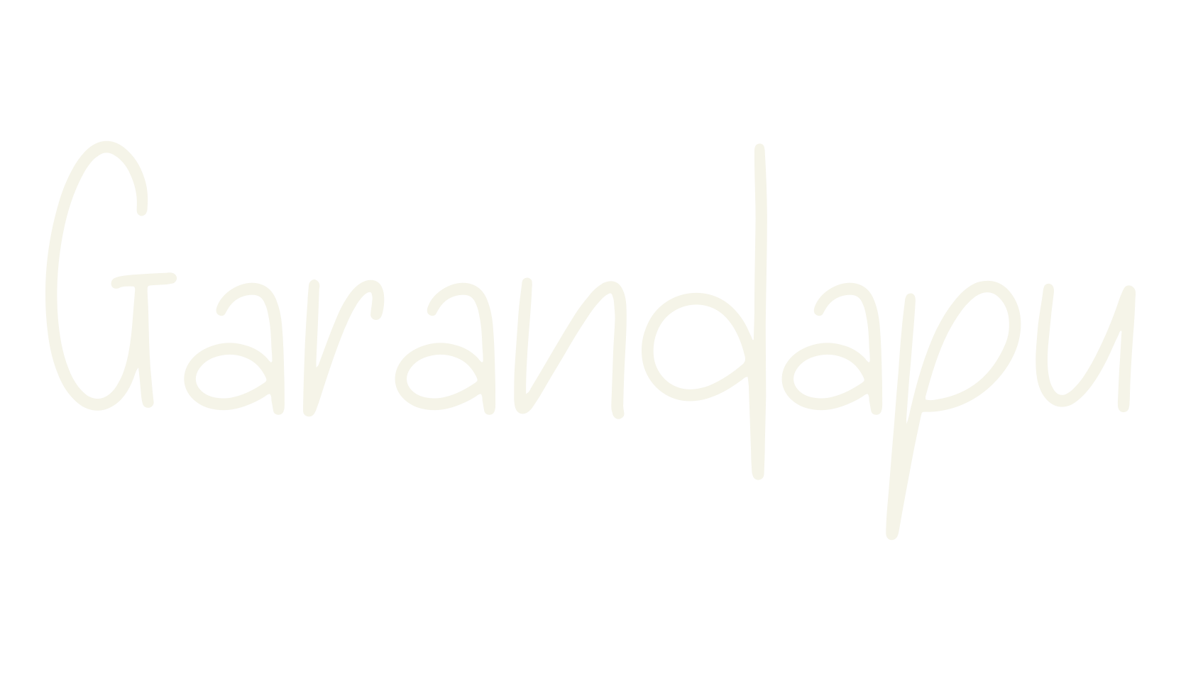 Garandapu, calligraphy font preview