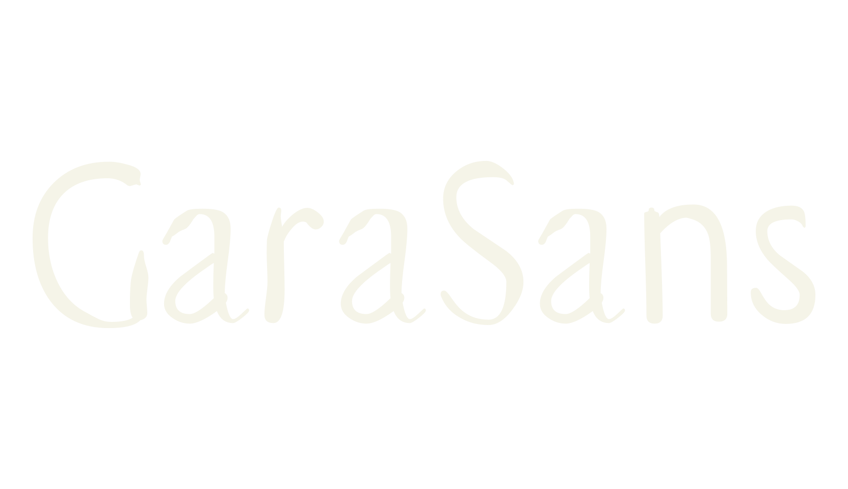 GaraSans, display market font preview
